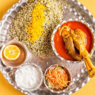 Baghali Polo With Lamb Shank